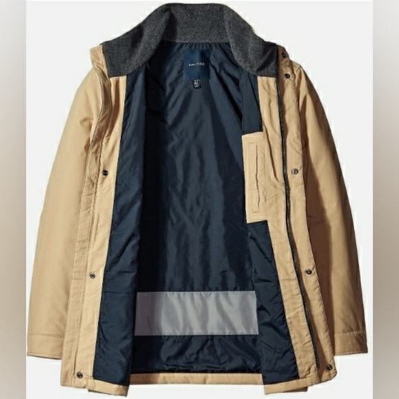 Nautica Sandy Bar Water Resistant Parka Jacket Mens size XXL like new - Picture 2 of 7